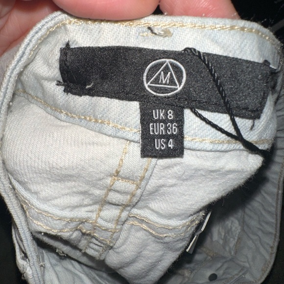 Missguided Sequin Fringe Women Shorts pink and silver sequins festival size 4 - Picture 2 of 5